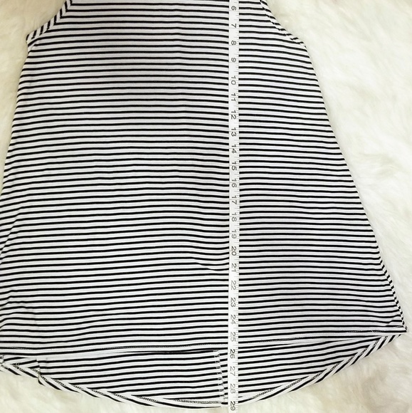 Moa Moa Long Striped Sleeveless Tunic Top - Picture 7 of 8
